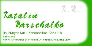 katalin marschalko business card